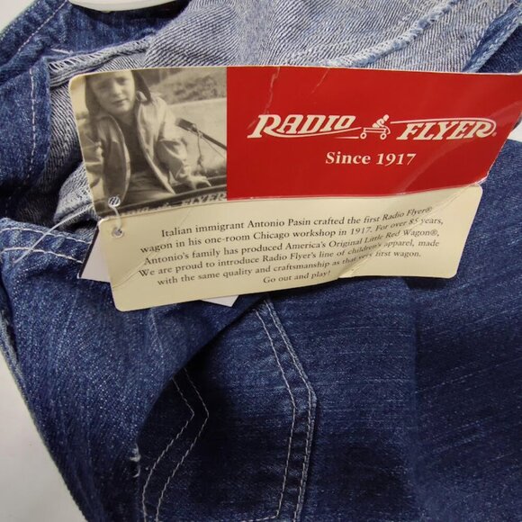 Radio Flyer Denim Coveralls One Piece Size 3T 100% Cotton NWT dated 2004 - Picture 12 of 12